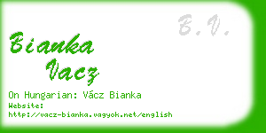 bianka vacz business card