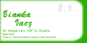 bianka vacz business card